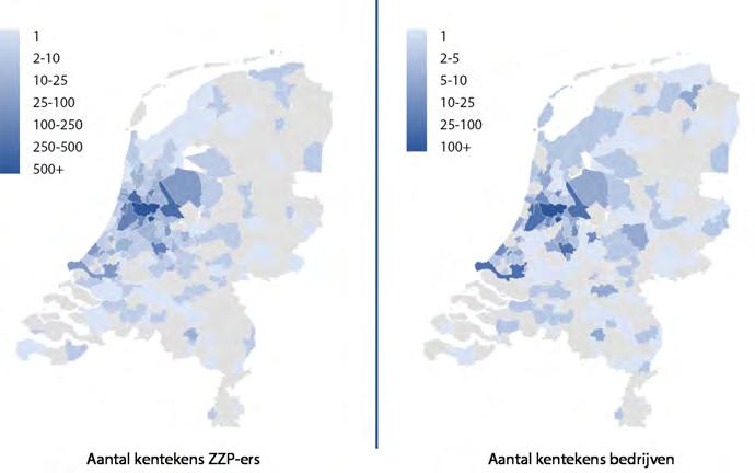 uit de regio Amsterdam komt (straal van 15 km rondom Amsterdam) of waar gesproken kan worden van bovenregionaal (meer dan 15 km van Amsterdam). Tabel 3.7 Afkomst kentekens naar bedrijfssoort (n=9.
