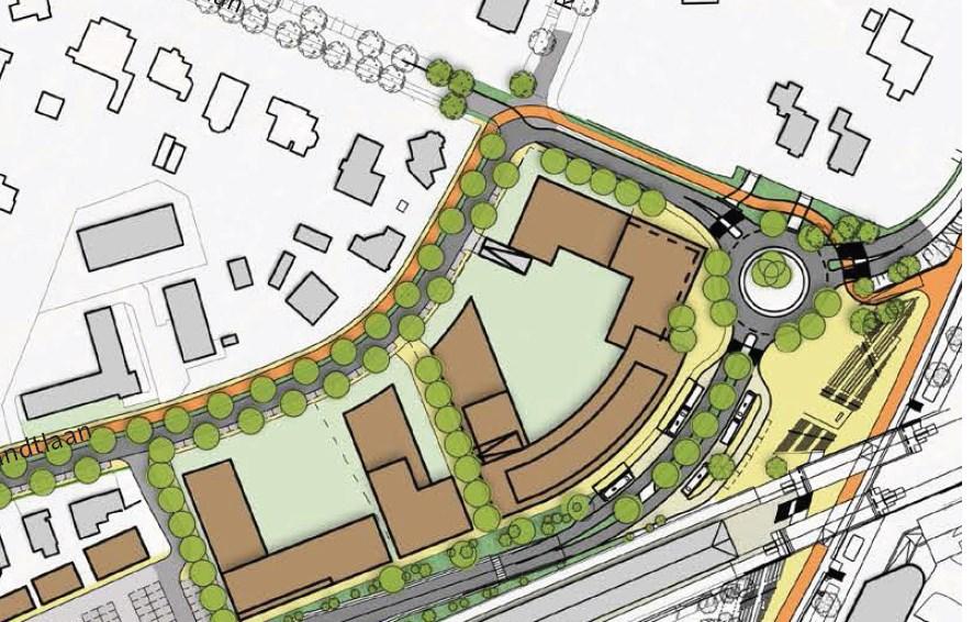 Figuur 23: variant 4b Beoordeling Door de aanleg van een vrijliggend fietspad verbetert de verkeersveiligheid voor de fietsers op de Rembrandtlaan.