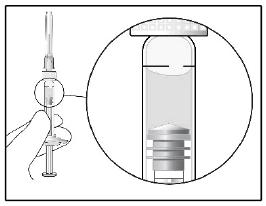 Spuitdop Vingersteun 0,05ml-doseringsstreep Luer-lock Rubberen stop Zuigerstang Injectieprocedure 1.