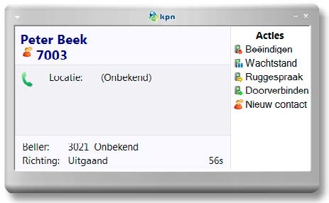 3. Snel starten Om te starten met KPN ÉÉN Software Intergratie Outlook, klikt u met de rechter muisknop op het KPN ÉÉN icoontje.