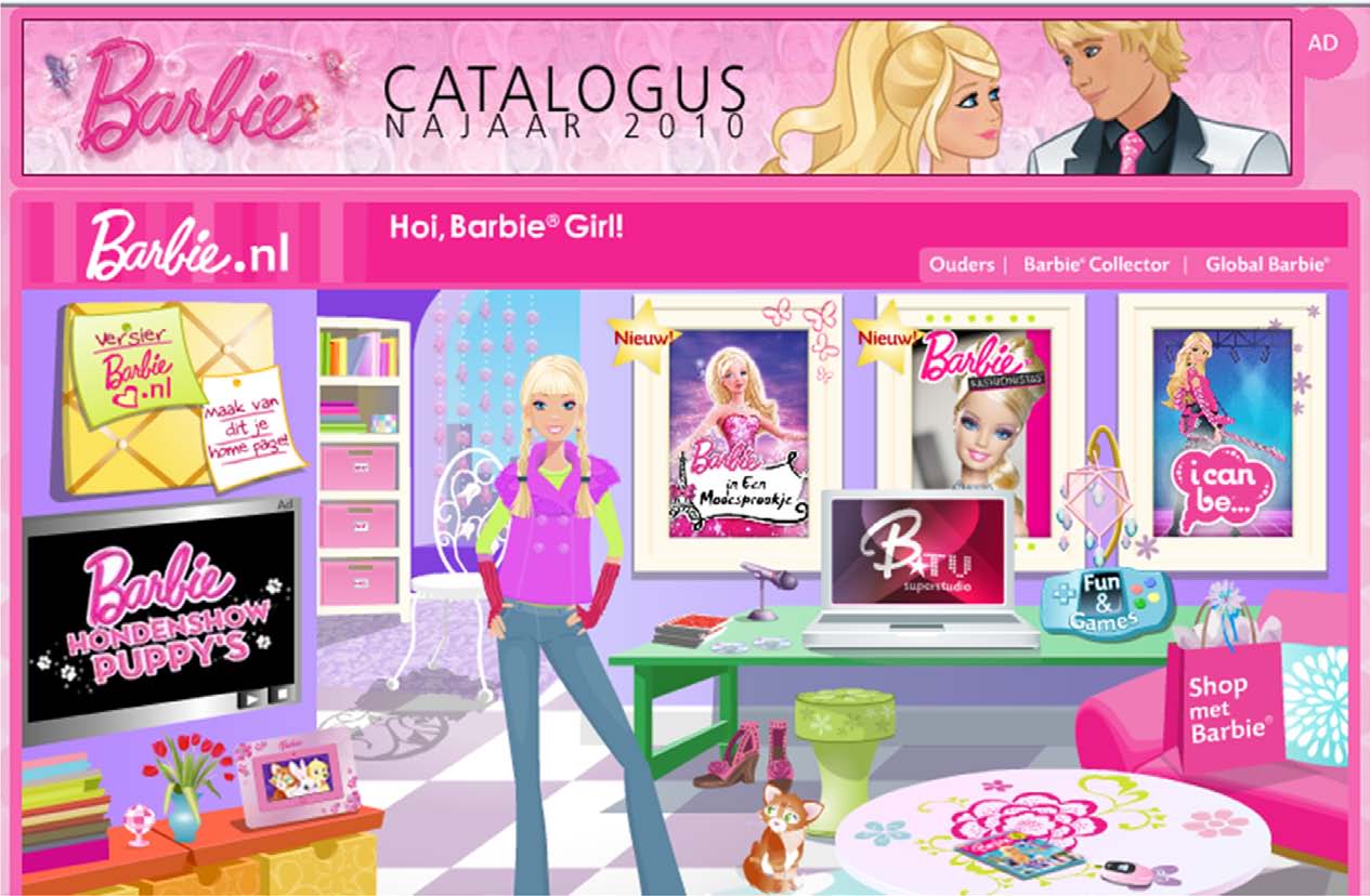 App Noot Muis hoofdstuk 3 36 Barbie www.barbie.nl Beschrijving: Barbie is een populaire speelgoedpop waar vooral meisjes dol op zijn. Barbie.nl is geliefd bij meisjes.