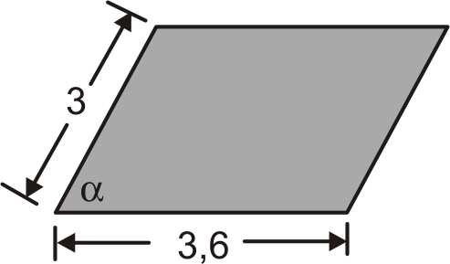 We willen de oppervlakte van de opening berekenen en kiezen de zijde van 3 cm als basis. Bereken de hoogte en de oppervlakte in elk van de vijf standen.