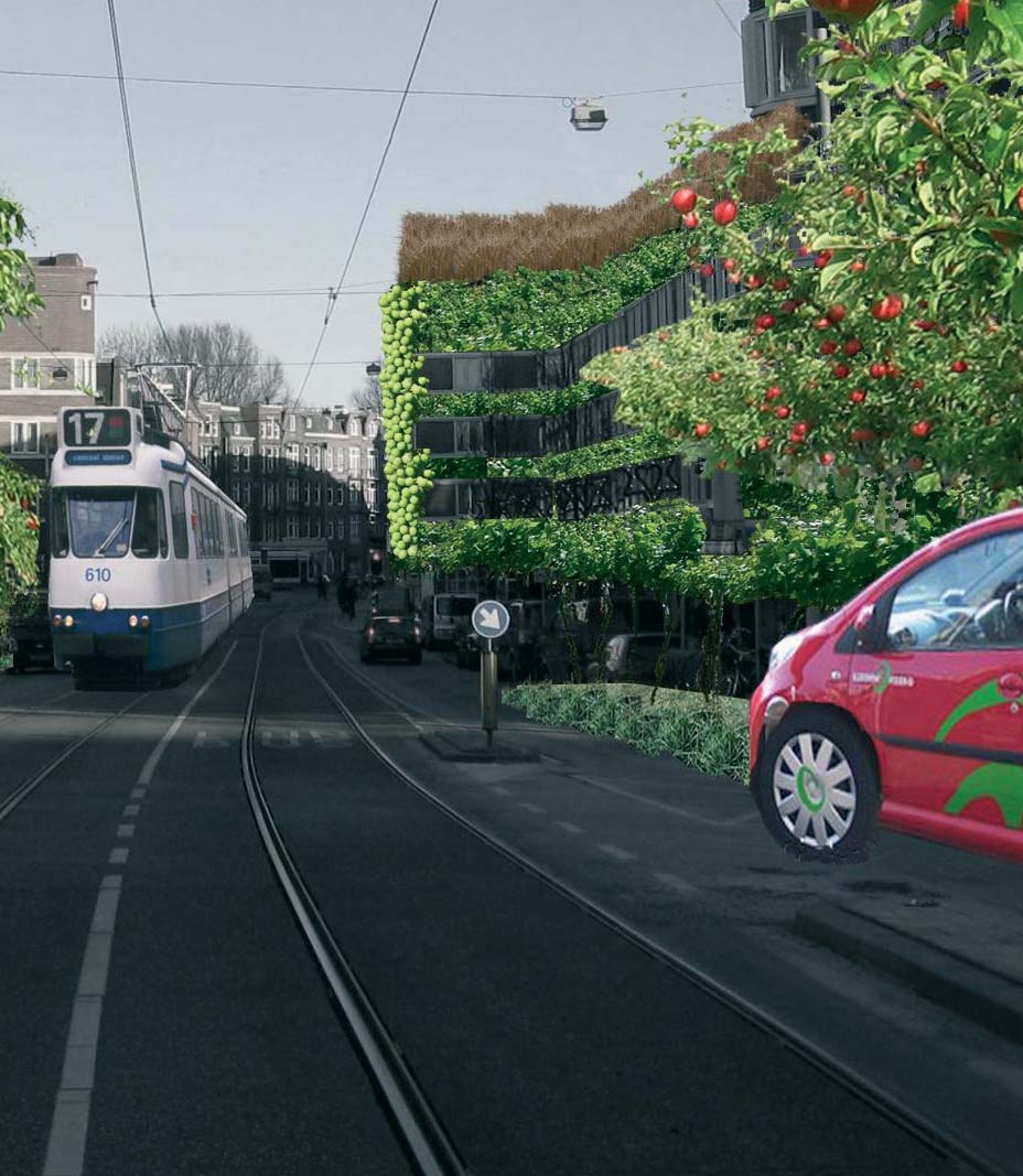 Om dit bereiken zullen geparkeerde auto s uit het straatbeeld moeten verdwijnen en plaats moeten maken voor een collectief systeem van schone auto s (zoals het greenwheels systeem), die ondergronds