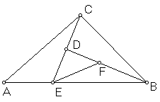 I.1.11 6 behoeft 7 Terug naar de stellingen van Legendre; nummer 6 behoeft 7: Als er een driehoek bestaat wiens hoeksom gelijk is aan de som van twee rechte hoeken, dan bestaat er een gelijkbenige