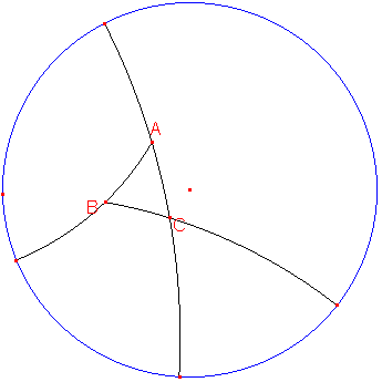 Uit deze (overigens allemaal te bewijzen) beweringen en het eerder genoemde tekort van een d-driehoek kunnen we stellen dat de oppervlakte van elke d-driehoek te berekenen is met behulp van een