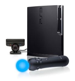Figuur 12: Sony PlayStation Move Concurrent Microsoft bracht in 2010 een meer geavanceerd toestel op de markt met de Kinect, die aangesloten kan worden op hun XBoX 360 (Microsoft, 2005).