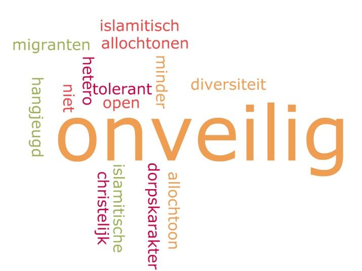 in hun woonwijk: mensen met een niet-nederlandse en/of Islamitische achtergrond, het dorpskarakter van de