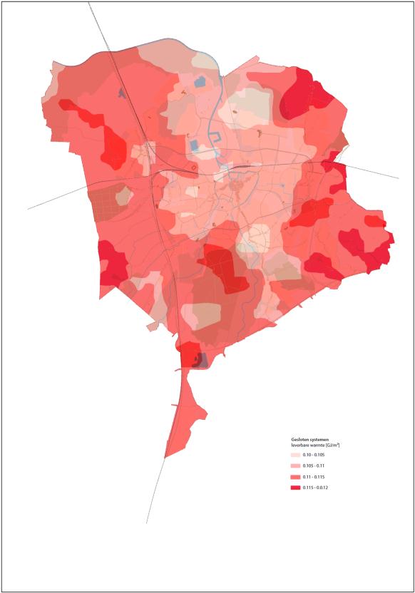 Voor geothermie is het eerste beeld dat in het trias-pakket geothermie alleen interessant is in de noordelijke zone van de gemeente.