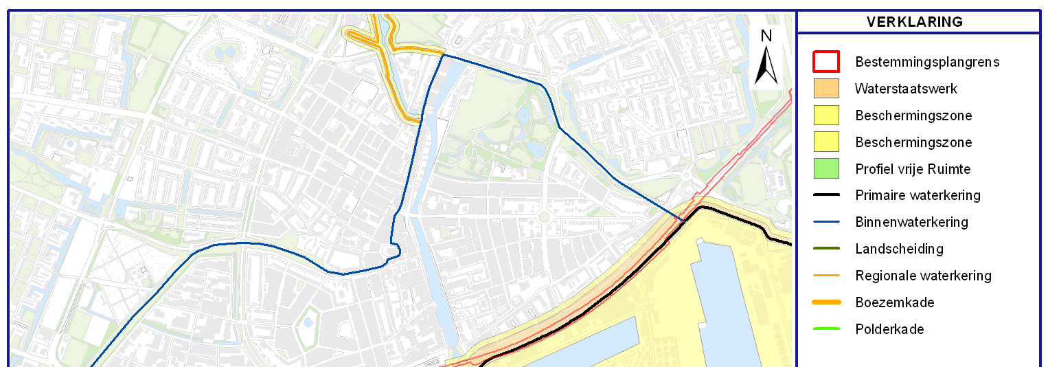 Figuur 4.24 Overstromingsdiepte ter plaatse van Vlaardingen (binnendijks gebied, afkomstig uit risicokaart) Gemeente Maassluis (Figuur 4.