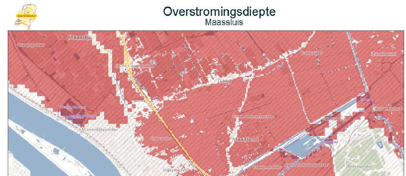 Als laatste ligt de zeewering tussen de Noordzee en Hoek van Holland in het plangebied (Figuur 4.29). Deze zeewering is een primaire waterkering zoals aangewezen in de Waterwet.