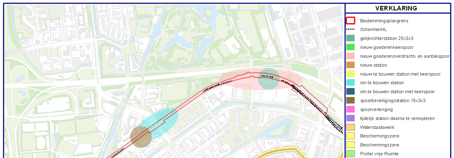 Figuur 5.10 Ingrepen in de zones van de waterkering ter plaatse van Vlaardingen West Maassluis De verschillende ingrepen in de waterkering in de gemeente Maassluis zijn samengevat in Tabel 5.12.