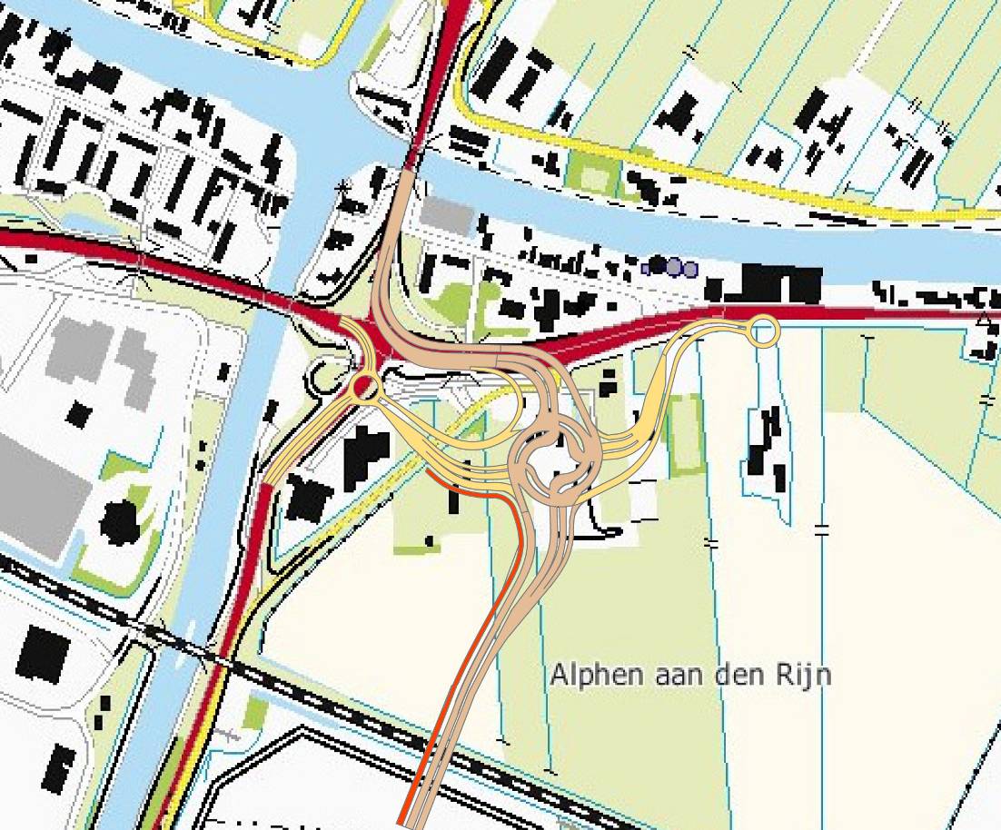 Bijlage 1 Varianten voor verlegging van N207 Voor het tracé van de N207 in het plangebied zijn vier varianten gedefinieerd en geanalyseerd door IBZH [IBZH, 2005].