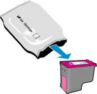Inktcartridges vervangen De inktpatronen vervangen 1. Controleer dat de stroom is ingeschakeld. 2. Plaats papier. 3. Verwijder de inktcartridge. a.