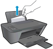 Een papierstoring oplossen Gebruik de volgende stappen om een papierstoring te verhelpen. Verhelp een papierstoring in de invoerlade 1.