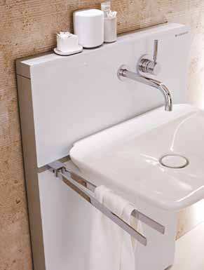 De sanitaire module voor wastafel bewijst dat hoge functionaliteit en stijlvol ontwerp elkaar perfect aanvullen.