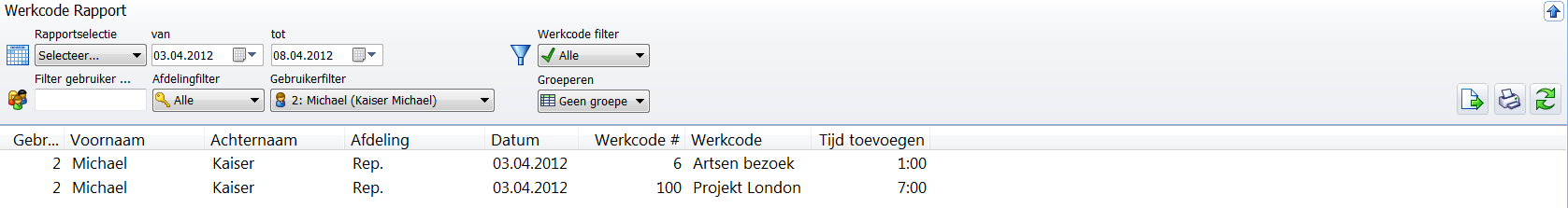 werknemer geen rooster is aangemaakt, zal de administrateur de gemiste kloktijd handmatig moeten invoeren.