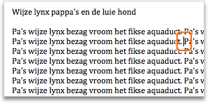 Als u de selectie w ilt opheffen, klikt u op een w illekeurige plaats in het document. De markering verdw ijnt en de cursor w ordt w eer w eergegeven waar u hebt geklikt.