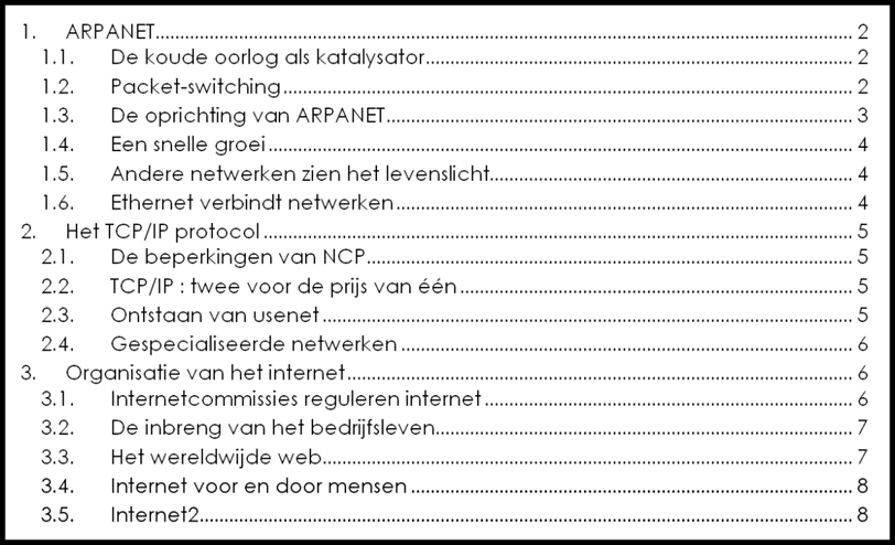 Tekstverwerking Microsoft Office 2013 93 6.6 Oefeningen Oefening 6-1 Open het bestand Oefening 06-1.docx Gebruik als basis voor deze oefening het document Oefening 6-1.doc. Zorg dat de tekst onder de hoofdtitel van dit document op de tweede bladzijde begint.