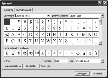 Zoals u inmiddels weet, kunt u die speciale tekens niet allemaal met het toetsenbord invoeren. Daarvoor heeft een toetsenbord gewoonweg te weinig toetsen.