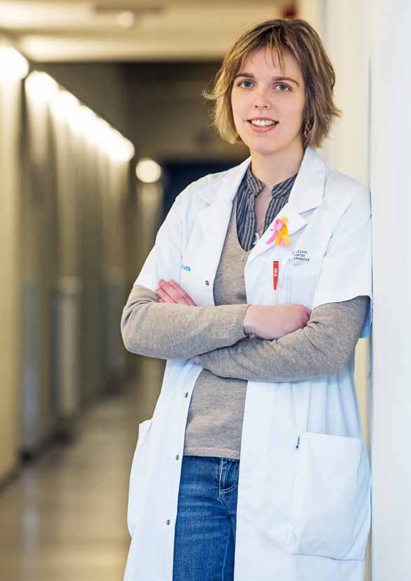 Magali Verheecke, dep. Gynaecologische Oncologie KU Leuven Aan de KU Leuven werkt Magali Verheecke aan een doctoraat binnen het project Kanker en zwangerschap. Onder leiding van Dr.