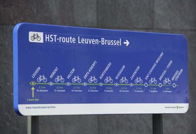 Kwaliteit: vlot, gestrekt, veilig, geschikt voor langere verplaatsingen Rol voor e-bike Fietssnelweg Leuven-Brussel