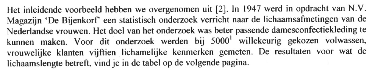 Histogrammen beschrijven met een dichtheidsfunctie De context van het onderzoek Uitwiskeling p.