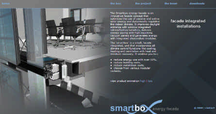 6.3.3 Website Tegelijk met de presentatiedag in juni 2007 is ook de website www.smartfacade.nl in de lucht gegaan.