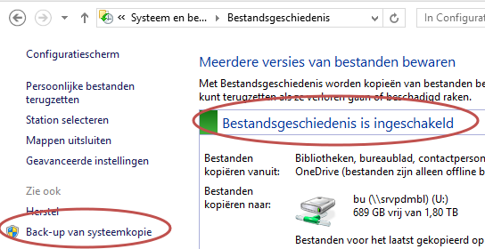 Windows 7/8 Back-up Automatisch 7/8 Gegevens in bibliotheken Bureaublad Standaardmappen van Windows Systeemkopie (Alleen -> NTFS)