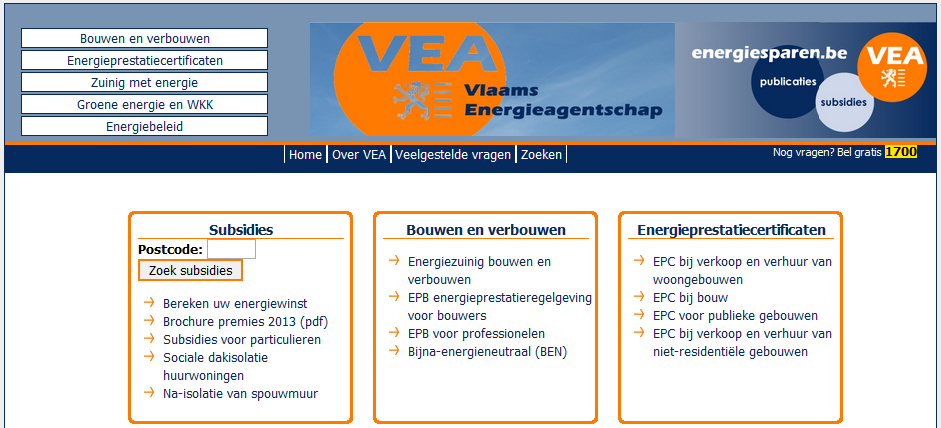 Subsidies energiesparen