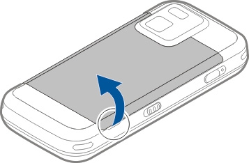 Toetsen en onderdelen (sides) 1 Aan/uit-toets 2 Nokia AV-connector (3,5 mm) De SIM-kaart en de batterij plaatsen Belangrijk: Gebruik in dit apparaat geen mini-uicc SIMkaarten (ook wel