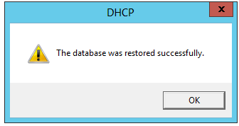 Zoek nu de map DHCP Backup op die je net naar het bureaublad hebt gekopieerd. Selecteer die en klik op OK.