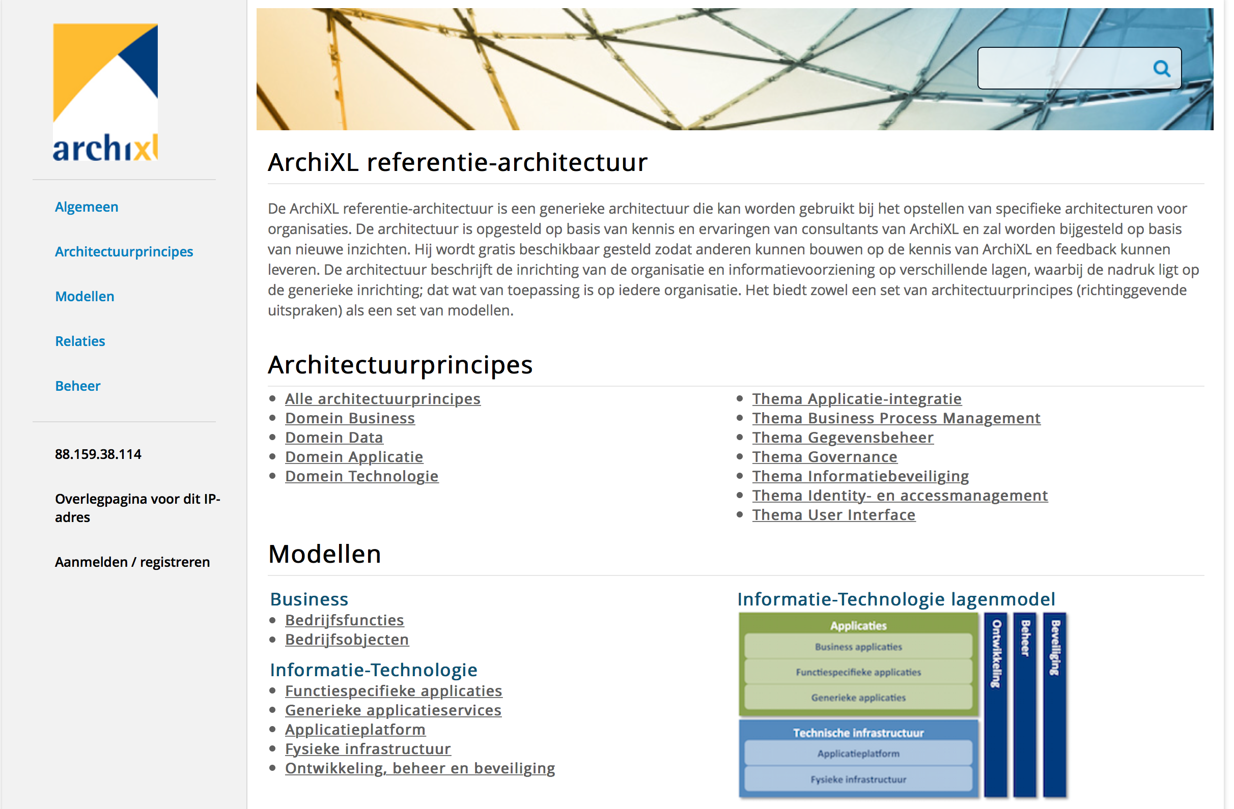 Gebruik referentie-architecturen
