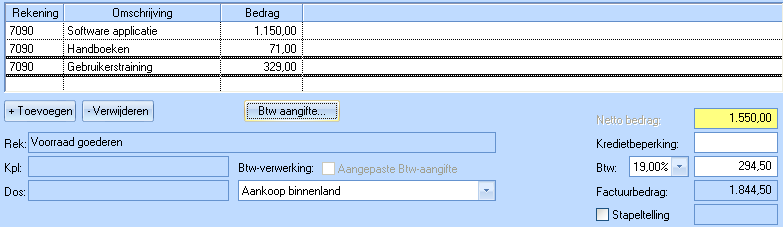 rekening gestrt met wrden. Het nummer van de G-rekening(en) hebt u in de stamgegevens van deze crediteur pgegeven.