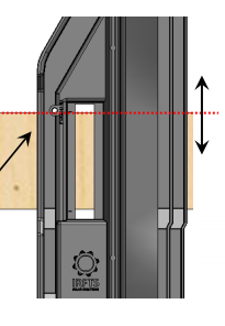6. Installatie van de Easy Roof frames Leg de eerste pan in de linker onderhoek terug in positie. Plaats nu het eerste frame op maximaal 40 mm van de rand van de dakpan.