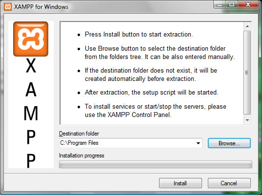 3. Het installeren van XAMPP Om de installatie van XAMPP te starten, dien je te dubbelklikken op het bestand dat je zojuist hebt gedownload.