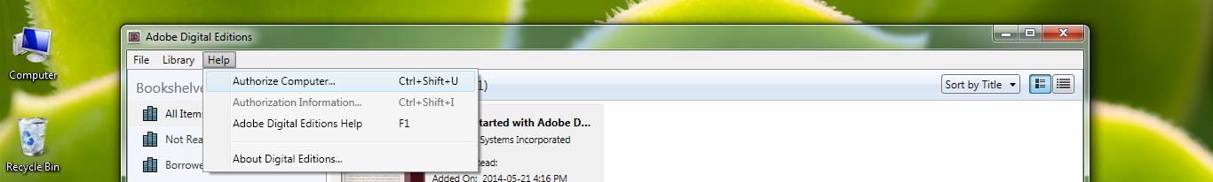 9. Je komt in een scherm waar je: een Adobe-id account kunt aanmaken of waar je je Adobe-id kunt invoeren als je al een account hebt.