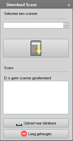 Gegevens verwerken Scanners Scanners gebruiken Als u de scanners heeft toegevoegd wilt u deze natuurlijk gaan gebruiken dit kan op twee manieren: Offline modus: Chip id s worden opgeslagen in het
