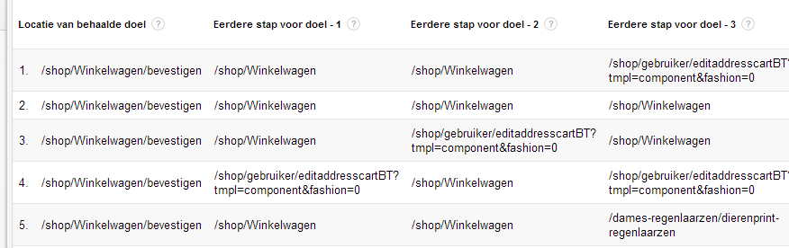 Conversie rapporten Hier gaat het natuurlijk ten slotte om. Hoeveel conversies behaalt jouw website?