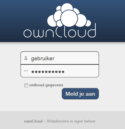 1. INSTRUCTIE GEBRUIK OWNCLOUD STANDBY Dit document beschrijft de stappen die nodig zijn om owncloud Standby voor het eerst te gebruiken. 2.