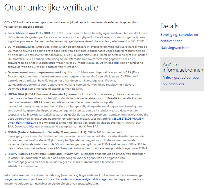 Microsoft In de figuren 22 en 23 zijn snapshots opgenomen van de website van Microsoft waarop is aangeven op welke wijze Microsoft omgaat met de beveiliging van de aangeboden clouddiensten.