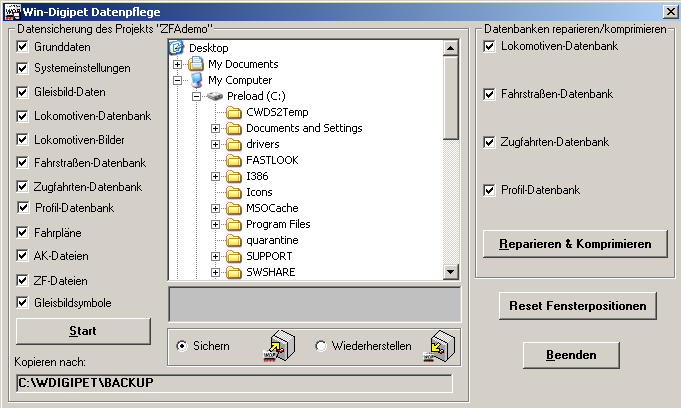 2.2. Datenpflege programma Ga naar de zes basis programma s van WDP (deze vind je op de Desktop van je computer) en open het programma met de naam Datenpflege.