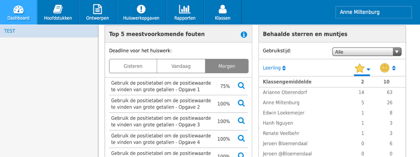 8. Beloning door middel van sterren en muntjes in bettermarks Met het maken van opgaven kunnen leerlingen punten verdienen. Deze punten worden omgezet in muntjes en sterren.