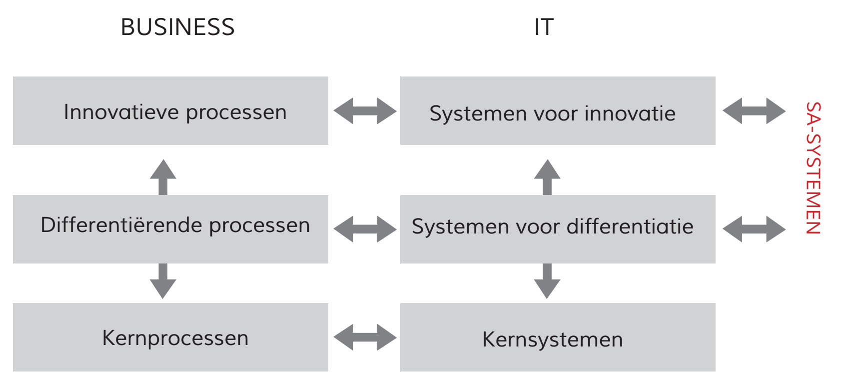 1. Kernsystemen: deze ondersteunen basisprocessen, zoals inkoop, logistiek en administratie. 2.