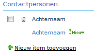 Voorbeeld van het invoeren van een nieuw item in de Agenda Titel, Locatie, Begintijd en Eindtijd. Beschrijving: nadere beschrijving van de afspraak/gebeurtenis.