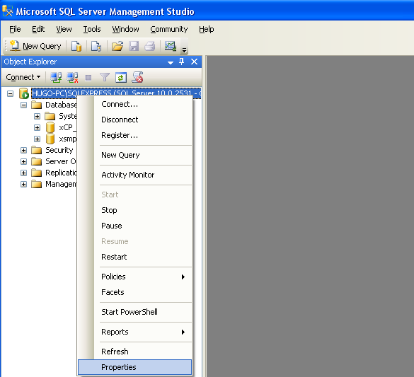 Server instellingen mbv SQL Server Management Studio Let op deze kan reeds geïnstalleerd zijn.
