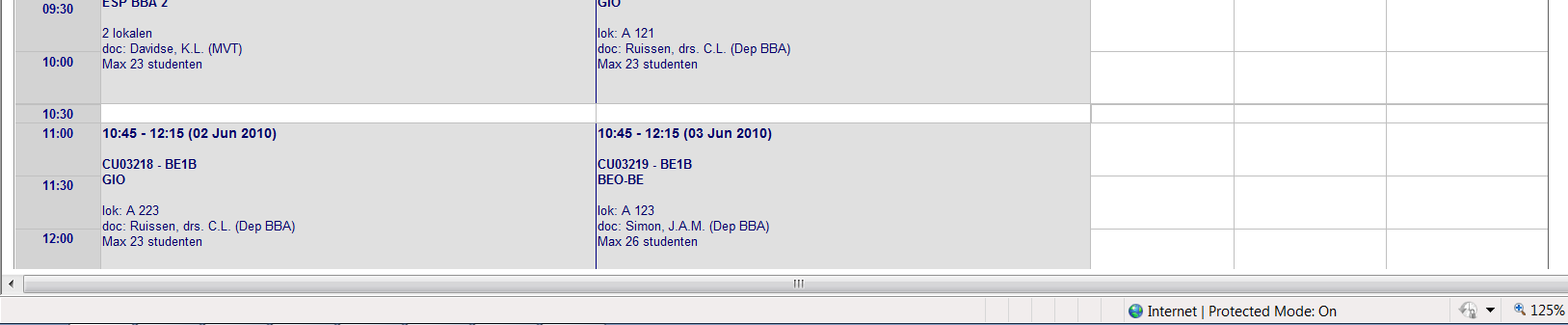 Individueel rooster