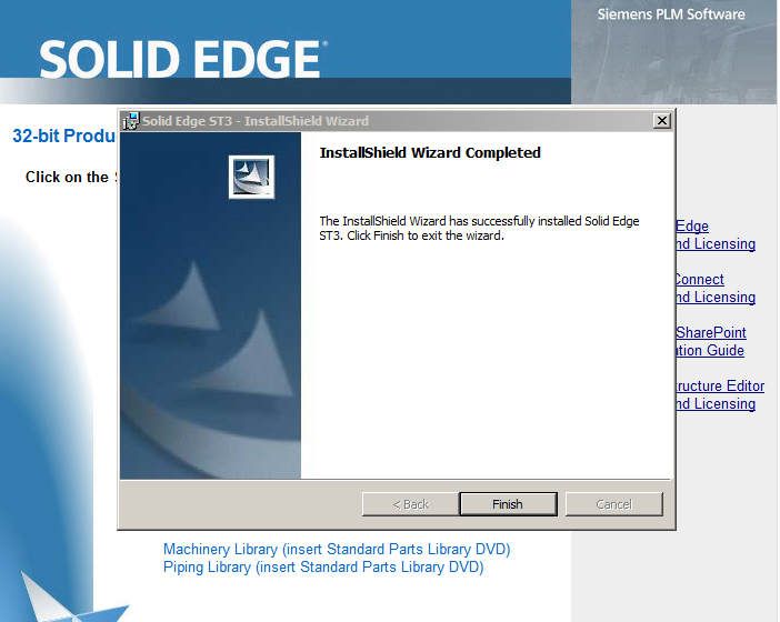 Je komt vervolgens opnieuw in het de opstartmodus van Solid Edge ST 3 terecht. Let er op dat de licentie is toegevoegd.