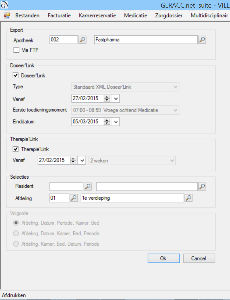 Demo WZC toepassing Doseer