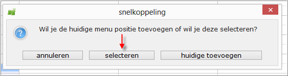 Kies voor selecteren herhaal nu de stappen zoals omschreven bij CRM/agenda de agenda is nu als favoriete snelkoppeling toegevoegd linksonder in je scherm.