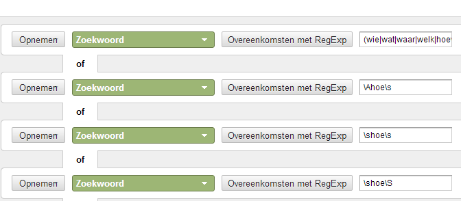 Geavanceerde segmenten Naast filters kun je ook gebruik maken van geavanceerde segmenten binnen Google Analytics. Je hoeft hiervoor geen apart profiel aan te maken.